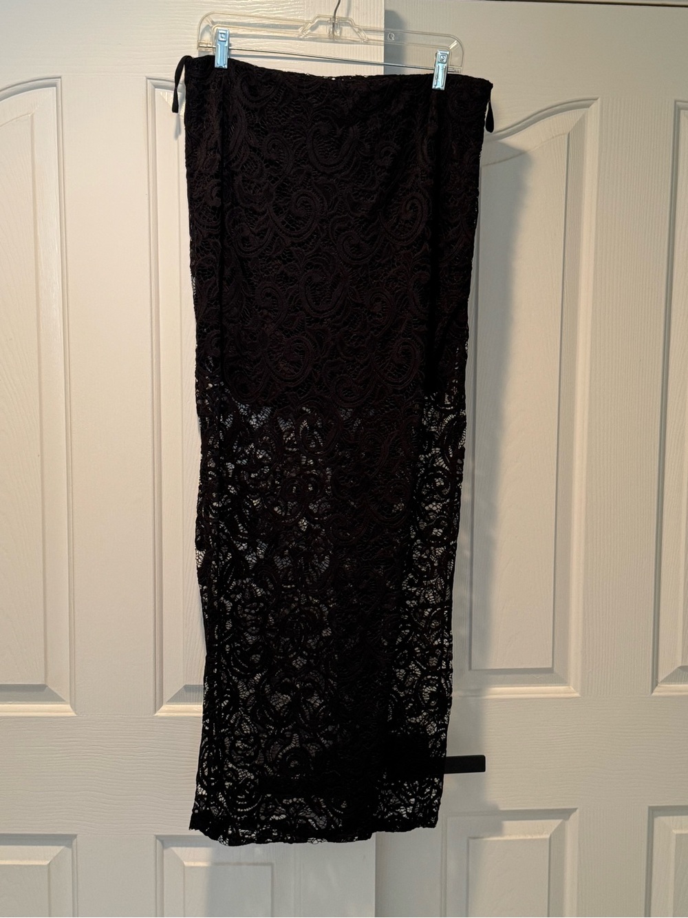 SKY Plus Black Lace Bathing Suit Cover Up Skirt